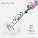 Powerful Milk Frother Handheld Foam Maker, Mini Whisk Drink Mixer for Coffee, Cappuccino, Latte, Matcha, Hot Chocolate, No Stand, Grey