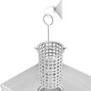 Shower Drain Strainer, Hair Catcher, Hair Basket, Debris Strainer for Shower Drains, Hair Trap, Hair Filter with Attachable Lifting Hook, Pack of 1 (for Shower Drain Only)