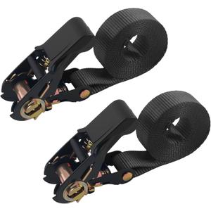 2PCS 8Ft0.96In Retractable Ratchet Straps (No Hooks),Heavy Duty Tie Down Straps Ratchet for Weight Capacity 1763 Lbs,Universal Endless Ratchets Strap for Cargo Motorcycle Truck