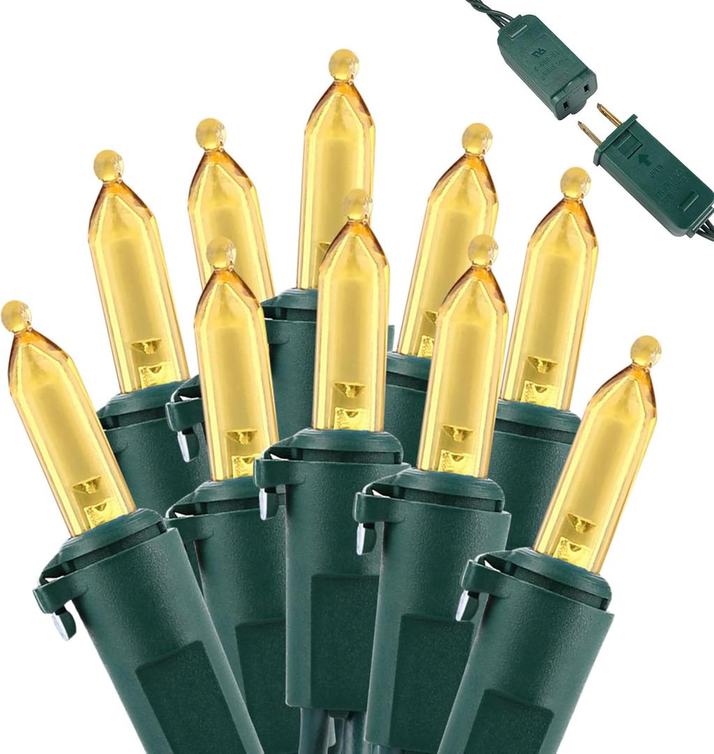 Brizled Gentle Twinkle Christmas Lights, 33ft 100 LED Christmas String Lights, 120V UL Certified Xmas Tree Light Connectable Twinkle Xmas Light Indoor Outdoor for Home Tree Holiday Wedding Patio Decor