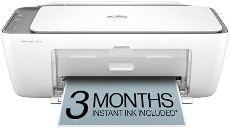HP DeskJet 2855e Color Inkjet Printer | Wireless | All-in-One | Easy Home Printing | Color Documents | Mobile Compatibility | Print, Scan & Copy | Ideal for Home Use