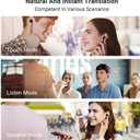 Timekettle M3 Language Translator Earbuds,Two-Way Translator Device with APP for 40 Languages Online,Voice Bluetooth Translator Earbuds,Compatible with iOS,Android (Online Version) Black