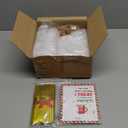 Vesici 24 Set Christmas Hot Chocolate Favors Glass Test Tube with Cork for Guest 50 ml Chocolate Glass Tubes with Card & Rope & Cork Stopper for Christmas Party Holiday Plants Bath Salts Party Decor