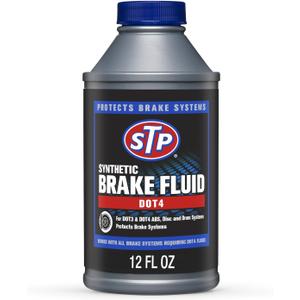 STP Synthetic Brake Fluid, Dot 4 Brake Fluid Protects Brake Systems, ABS, Disc and Drum Systems, 12 Oz, STP