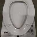 KOHLER 4636-RL-0 Cachet ReadyLatch Elongated Slow Close Toilet Seat, Soft Close Toilet Seat Quiet Lid, Contoured Grip-Tight Bumpers Installation Hardware, Apartment Essentials, White