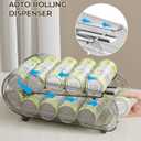 Drink Organizer for Fridge, Soda Can Organizer Dispenser for Refrigerator with Automatic Rolling,Organize Standard Size 11.15oz or 12oz Cans Drink,Save space for FridgeKitchencountertop 2 pack