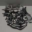 2025 New Halloween 3D Lighted Bats, LED Lighted 3D Bats Halloween Decoration, Upgrade LED Glowing Bat Group Hanging Wall Luminous Glow Clings Multipack Bedroom Window Decorations (Black)