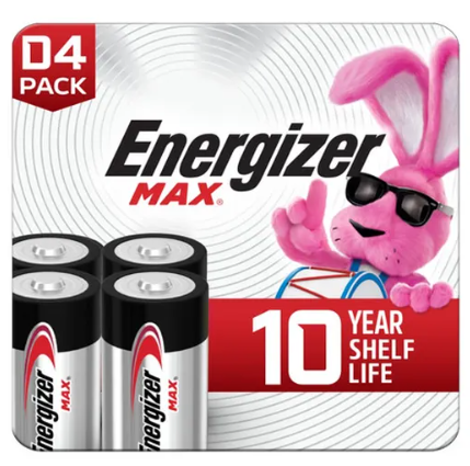 Energizer MAX D Batteries (12 Pack), D Cell Alkaline Batteries