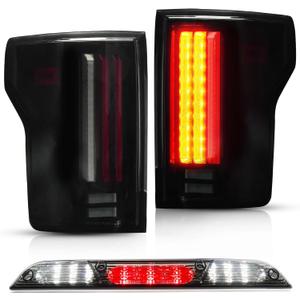 LED Third 3rd High Mount Brake Light + Tail Lights for 2015-2020 F150, Fit Incandescent Tail Light Models [NOT Compatible with Factory LED & Blindspot Information System (BLIS) Tail Light Models]