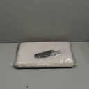 MIULEE 96" Long Scalloped Shower Curtain Linen Textured with 12 Metal Hooks Cute Extra Long Heavy Duty Washable Waterproof Cloth Shower Curtains with Black Border for Bathroom Hotel Bathtub,Beige (Cream)