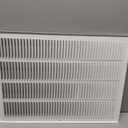 16x22 Return Air Vent Cover Grille for Wall or Ceiling Duct Opening - Flat Stamped Face Air Grill by HVAC Premium - White - Overall Size: 17.75" x 23.75"