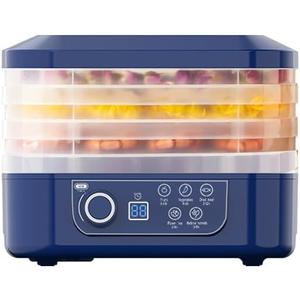 Food Freeze Dryer Machine with 5 Trays for Home, 2025 New Digital Adjustable Timer & Temperature Control, Ideal for Fruits, Meat, Vegetables, Candy & Snacks (Blue)