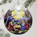 2 x Christmas Ornament, Christmas Tree Decor, Christian Ornament, Nativity Scene, Religious Home Decor, Christian Gifts, Religious Gifts, Gift Exchange, Gift Idea - Pattern E