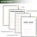 Monthly Planner 2026-2028, Hardcover 3 year calendar 2026-2027-2028 Calendar Book from Jan 2026 - Dec 2028, 9 x 11, Spiral Bound,Organizer for Office, School, and Home,Green