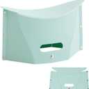 Folding Portable Camping Hiking Stool, Lightweight Collapsible Foldable Chair for Travel Gathering BBQ Subway Backpacking Outdoor Squatty Potty Ultralight Mini (Green)