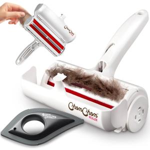 ChomChom Roller & Detailer Bundle - Pet Hair Remover and Reusable Lint Roller - ChomChom Cat and Dog Hair Remover for Furniture, Couch, Carpet, Clothing and Bedding - Multi-Surface Fur Removal Tool