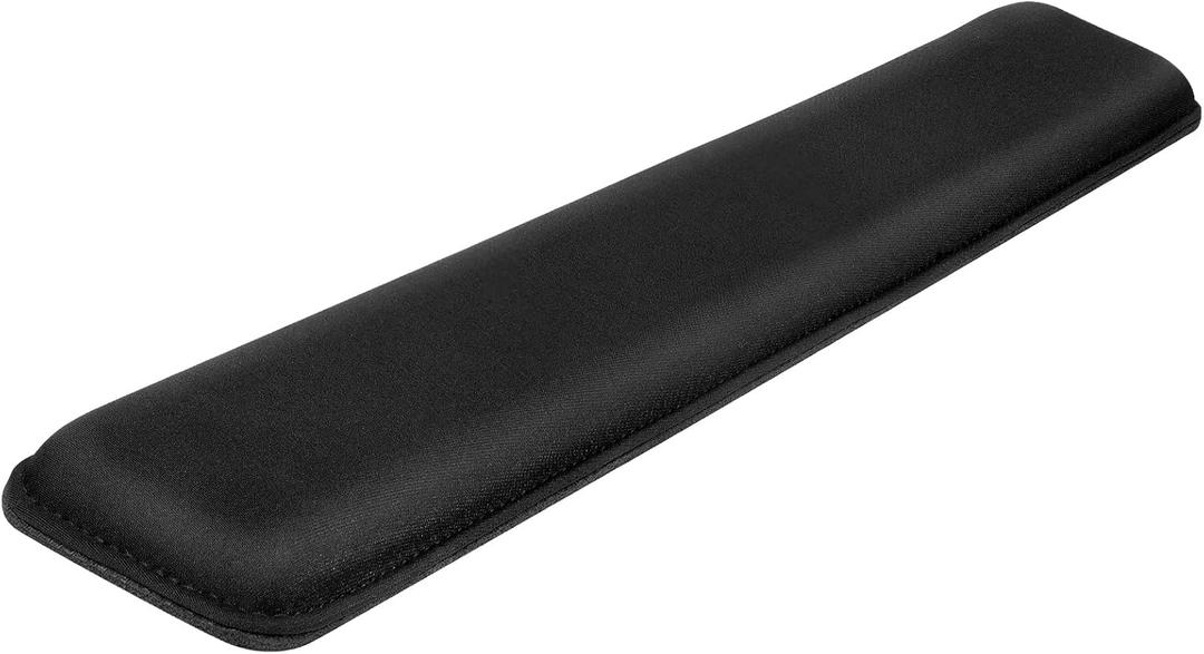 Yolanda Keyboard Wrist Rest/Pad - Cooling Gel - Stitched Edges - Keyboard Accessory, Ergonomic, Black