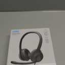 Logitech H390 Wired Headset for PC/Laptop, Stereo Headphones with Noise Cancelling Microphone, USB-A, in-Line Controls, Works with Chromebook - Black