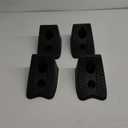 TONDA Wheel Chocks, Heavy Duty Wheel Wedge for Car, Travel Trailer - 8"4.7"4.7" - 4 Pack, Black
