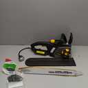 DCS08A Electric Chainsaw, One-Step Tool-Free Tensioning, Oregon Bar  Chain, Low Kickback, Mechanical Brake, Automatic Chain Lubrication, 18-Inch 15-Amp Electric Chainsaw corded with 2 Chains