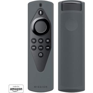 3 x Made for Amazon Remote Cover Case, for Alexa Voice Remote Lite | Grey