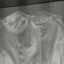 SHYMMUO Satin Corset Tops for Women Strapless Bustier Sweetheart Neckline Boned Bodice Bridal Lingerie Party Clubwear (Small, White)