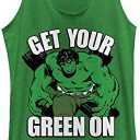 Marvel Classic Green Hulk Women's Racerback Tank Top, XS