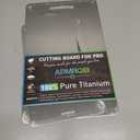 Titanium Cutting Boards for Kitchen,100% Pure Titanium Cutting Board Set of 3, Double Sided Non Toxic Cutting Board, Hygiene Durable Dishwash