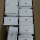 10 Pcs White Necklace Box, 3.2 x 1.8 x 2.6 inch Leather Jewelry Gift Box Necklace Storage Case Pendant Packaging Boxes for Gift Wedding Birthday Anniversary Proposal