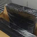 Amllas 12 Pack Shoe Boxes Stackable,Upgraded Sturdy Shoe Storage Boxes with Clear Magnetic Door,Multifunctional Sneaker Storage, Shoe Box Organizer Fit up to US Size 12 Black (13.8”x 9.84”x 7.1”)