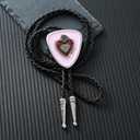 GelConnie Bolo Tie for Women Heart Cowboy Necktie Flower Gothic Mens Bolo Ties Bolero Necklace Red Western Ties for Men
