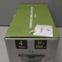 30oz Glass Meal Prep Containers with Lids, Airtight 3.75 Cup Food Storage Containers Set, Heat-Resistant BPA-Free Glass Containers for Soup Leftover, Microwave, Dishwasher, and Freezer Safe (4 Packs) (Multicolor+Clear)