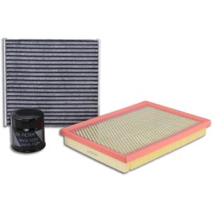 CA10677 Engine Air Filter & 90915-YZZF2 Oil Filters & CF10285 Cabin Air Filter Fit for 2013-2018 Toyota RAV4 2.5L Gas, 2012-2017 Camry Hybrid, 2010-2012 Lexus HS250H