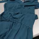 Dokotoo Loose Jumpsuits for Women Overalls Oversized Solid Color Wide Leg One Piece Sleeveless jumpsuit Long Pant Romper with Pockets 2026 Fashion Blue Printed Medium