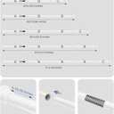 ALLZONE Adjustable Tension Curtain Rod, 42 to 78 Inches, Spring Loaded Curtain Rods No Drilling, Renter Friendly Tension Rod for Windows, Shower, Closet, No Drill, Non-Slip, White