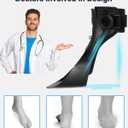 AFO Drop Foot Brace for Walking - Upgraded Inflatable Version, More Comfortable & Efficient, Adjustable Foot Drop Orthotic Brace, Achilles Tendonitis, Plantar Fasciitis, Stroke, TBI, ALS, MS, Bone Fracture, AFO (Medium, Right)
