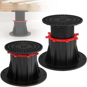 2 Pcs Adjustable Bed Frame Support Leg, Bed Frame Center Slats Heavy Support Leg, for King Bed, Sofa, Table, Furniture Cabinet Replacement Parts (4.7"-7.1")