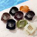 2 x 8 Pcs French Flat Hair Clips for Women Matte Claw Clips for Thick & Thin Hair No-Slip Hair Claw Strong Hold Styling Barrettes Accessories