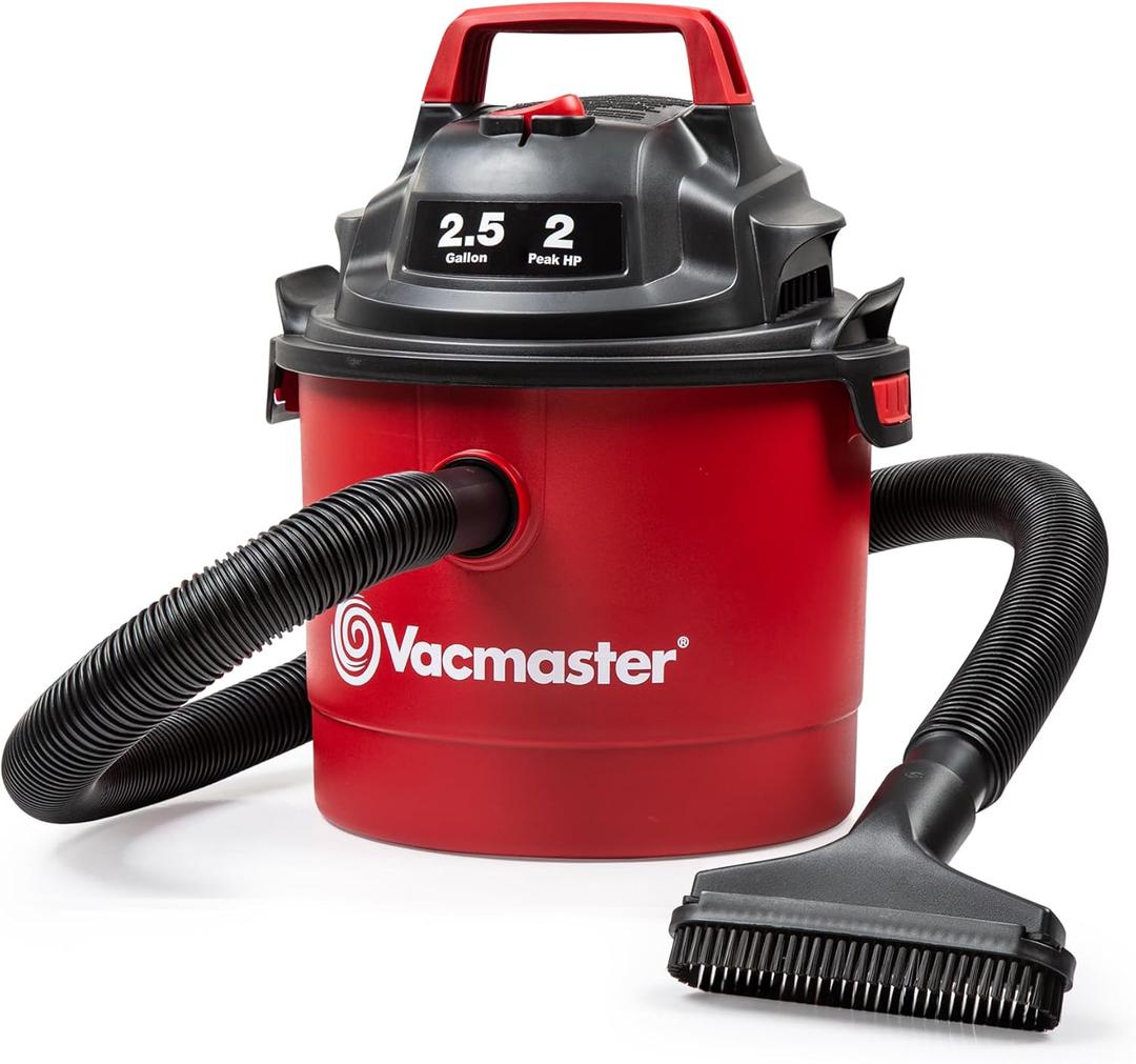 Vacmaster 2.5-Gallon* 2 Peak HP Wall Mountable Wet/Dry Vacuum VOM205P 1101