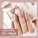 10 x JODSONE 16.5ml Dark Flesh color Soak Off Gel Nail Polish Professional U V Cured Nail Lacquer for Salon Quality Manicures at Home Long Lasting Chip Resistant Nail Art Polish