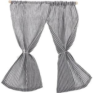 Toyvian Striped Miniature Curtains for Dollhouse Scale Small Drapes Elegant Design for Dollhouse Accessories and Home Decor Versatile Mini Window Treatments