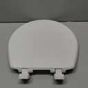 Mayfair Caswell Modern SlowClose Toilet Seat Durable Plastic Seat Made in USA Round White