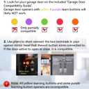 Smart Garage Door Opener, Universal WiFi Garage Door Remote Controller with Smartphone App Control, Door Left Open Alert, Compatible with iOS, Android, Alexa, Google Assistant, IFTTT, No Hub Needed