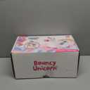 iPlay, iLearn Bouncy Pals Hopping Unicorn Horse, Toddler Girl Inflatable Bouncing Animal Hopper Toy, Outdoor Indoor Plush Ride on Bouncer, Baby Birthday Gift 18 Month 2 3 4 Year Old Kid - Unicorn