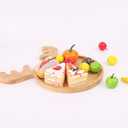 KEPATO Christmas Dishes Wooden Serving Tray,Christmas Elk Ear Anlter Shape Sushi Plate Tray for Restaurant and Home (Beige)