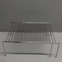 Redrubbit Expandable Metal Rustproof Kitchen Counter & Cabinet Shelf, Chrome, 1 Shelf, Modern Style, Kitchen Storage & Organization Product Accessories