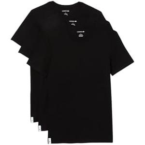 Lacoste Men's 100% Cotton Slim Fit Crew Neck Undershirt, 2-Pack, M