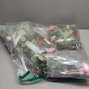 TOCHGREEN 4 Pack Artificial Eucalyptus Flower Garland with Red and Pink Roses, Fake Rose Flower Greenery Garland Floral Vines for Wedding Home Party Table Runner Decor (Red Pink, 4PCS)