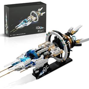 BNG Spaceship Building Set for Adults, Space Building Blocks, Space Station Block Kit, Home or Office Decor, Spaceship Toy Creative Gift for Teens Boys 8-14