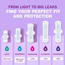 Poise Ultra Thin Incontinence & Postpartum Pads with Wings for Bladder Leaks, 3 Drop Light Absorbency, Regular Length, 132 Count, 